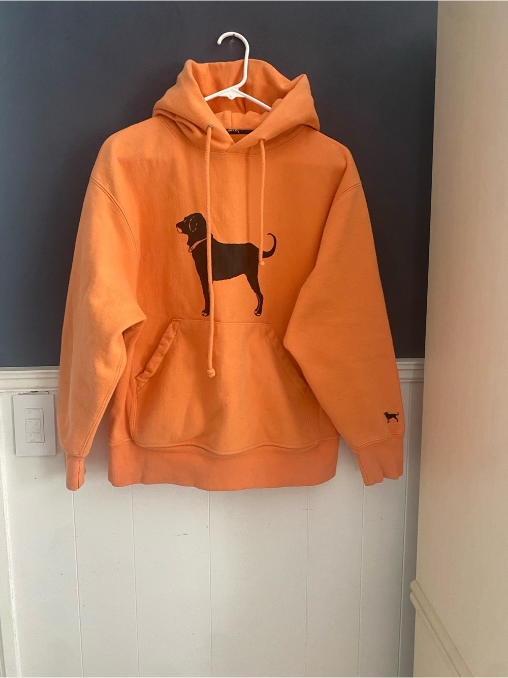 The Black Dog Classic Heavyweight Hoodie Size XS -Color Coral Pullover